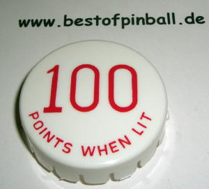 Bumperkappe weiß-rot 100 Points when lit